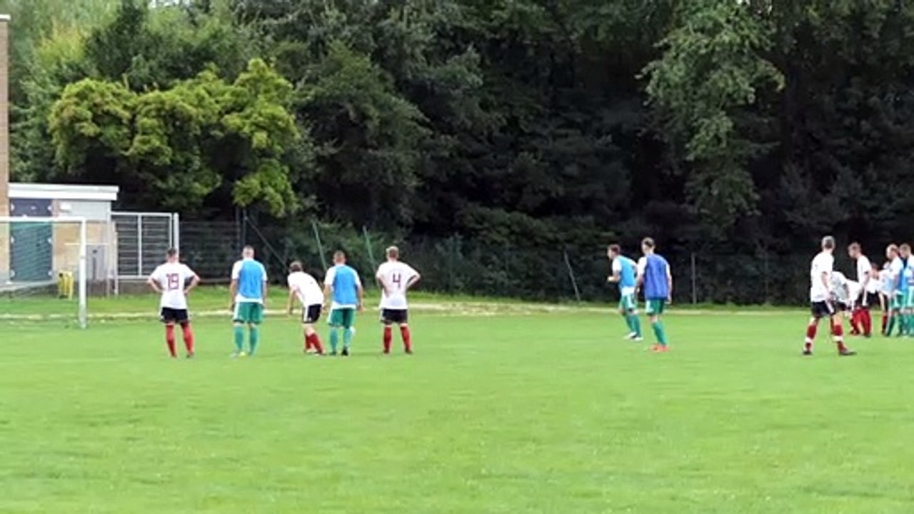 Das 2:4 für Hagenberg durch Elfmeter von Viktor Gerliz gegen Bühren/Scheden