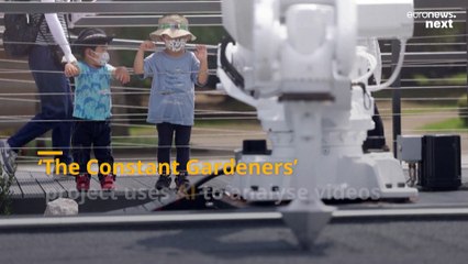Tokyo 2020: Robot gardeners are creating art inspired by the movements of Olympic athletes