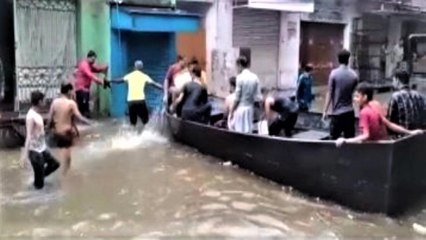 Torrential rains result in waterlogging in Jhansi