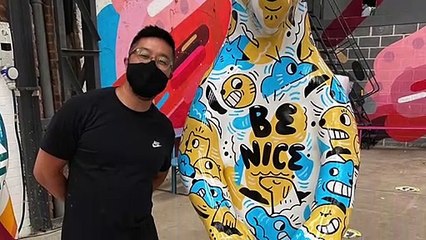 Artist Geo Law talks about the damage to his Bear of Sheffield