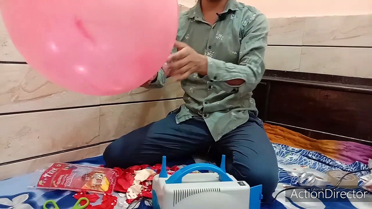 Colorful birthday balloon decorations just few minutes