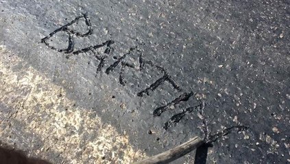 Bartın'da sıcak hava asfalt eritti