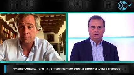 Antonio González Terol (PP) : "Irene Montero debería dimitir si tuviera dignidad"