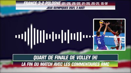JO 2021 (Volley) : La France fait tomber la Pologne, la fin de match avec le son RM