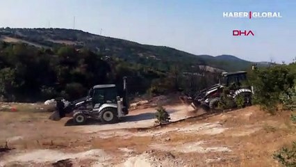 Balıkesir'in Savaştepe ilçesinde orman yangını çıktı