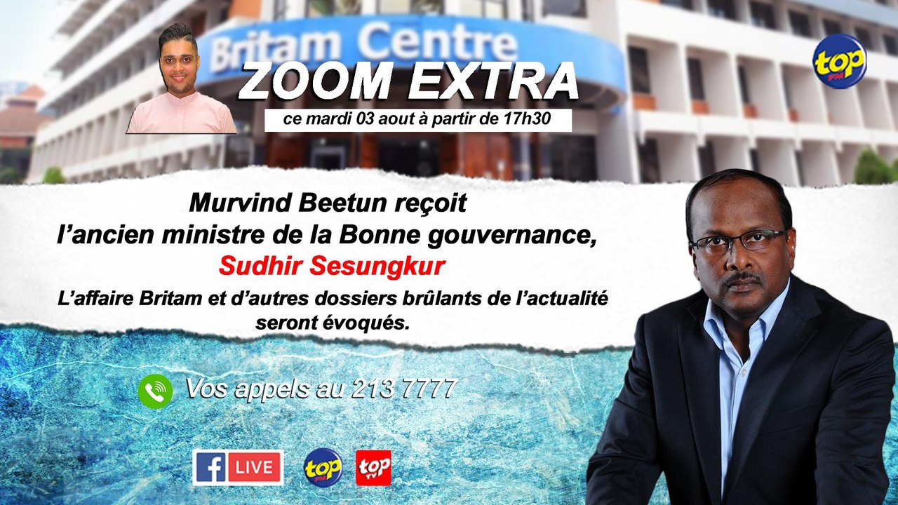 Zoom Extra : Murvind Beetun reçoit l’ancien ministre de la Bonne gouvernance, Sudhir Sesungkur.