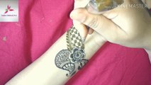 Front hand Arabic mehndi design  - easy simple indo Arabic mehndi - मेहंदी  design - HabibaMehndiArt