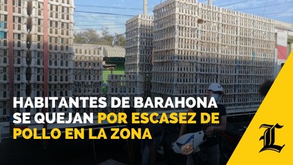 Habitantes de Barahona se quejan por escasez de pollo en la zona