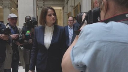 Johnson muestra su apoyo a la opositora bielorrusa Tijanóvskaya