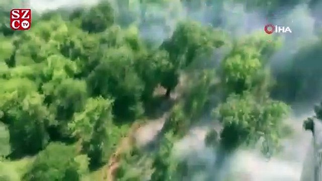 Azerbaycan’daki orman yangınına müdahale devam ediyor