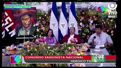 FSLN aprueba candidatura del Cmdte. Daniel y la Cra. Rosario en Congreso Sandinista
