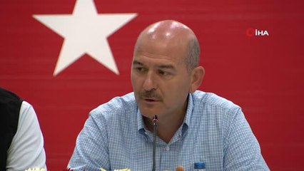 Bakan Soylu: "Yangın başından itibaren TOMA'lar yangın bölgesinde" dedi.