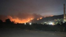 Milas'ta termik santral yakınlarına ulaşan yangın nedeniyle bölge boşaltılıyor