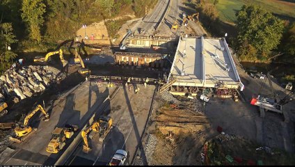 55-Hour Sliding Superstructure Replacement Timelapse