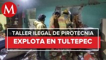 Explota taller clandestino de pirotecnia en Tultepec, Edomex; hay dos lesionados