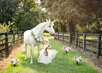 3-Year-Old Tennessee Girl Battling Brain Cancer Granted Wish to Meet a "Unicorn"