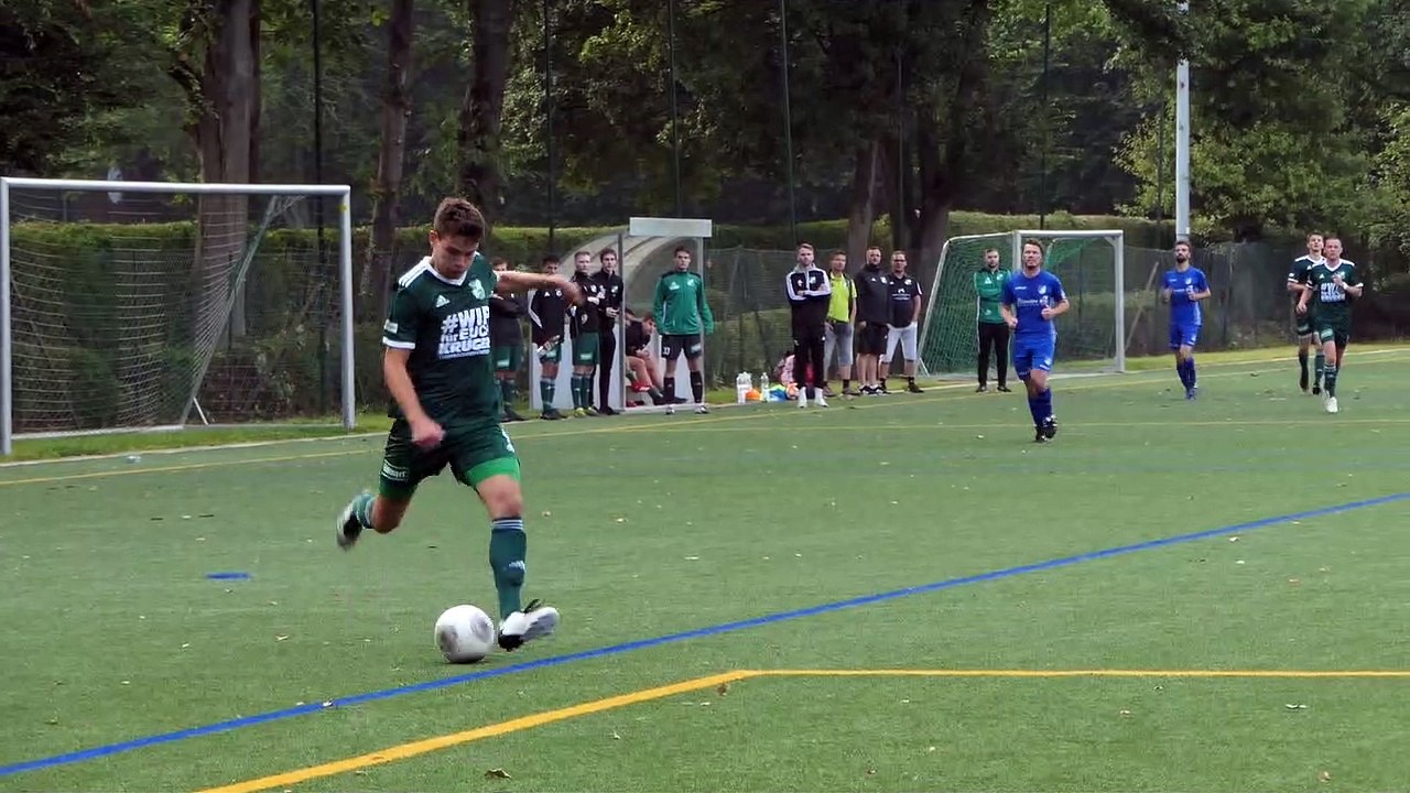 Das 3:0 durch Rafael Bauer für den FC Grone gegen Bilshausen