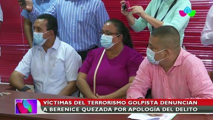 Víctimas del terrorismo golpista denuncian a Berenice Quezada por apología del delito, llamados a la violencia y al odio