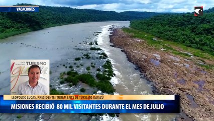 Misiones recibió alrededor de 80 mil visitantes durante el mes de  julio
