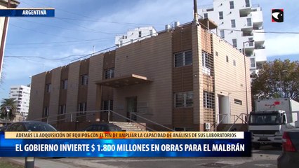 El gobierno invierte $ 1.800 millones en obras y equipamiento para el Malbrán