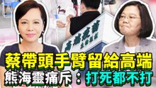 獨/蔡英文帶頭手臂留給高端 熊海靈痛斥：打死都不打