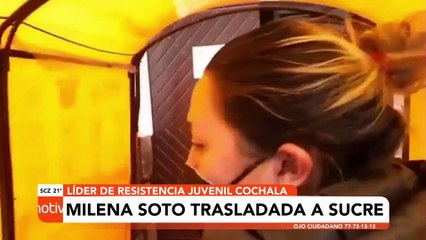 Milena Soto, líder de RJC, fue trasladada a Sucre y se abstuvo de declarar en la Fiscalía
