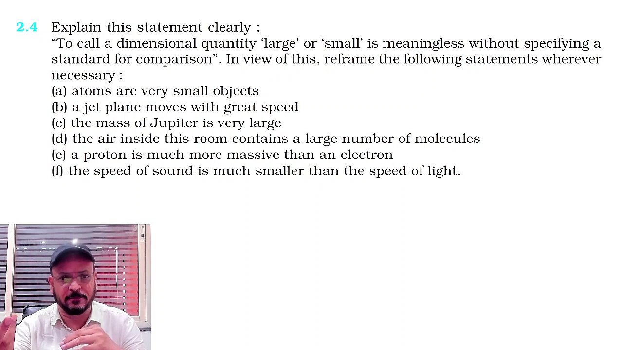 Exercise 2.4 Units and Measurements Class 11 Physics