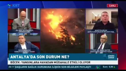 Canlı yayında olay olacak yangın söndürme helikopteri iddiası