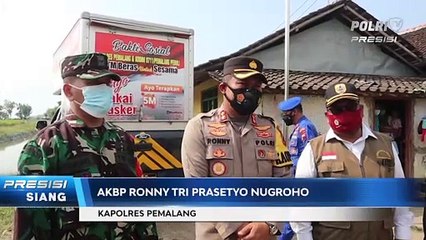 Polisi dan Mahasiswa Gencar Salurkan Bansos untuk Warga Kurang Mampu PEMALANG