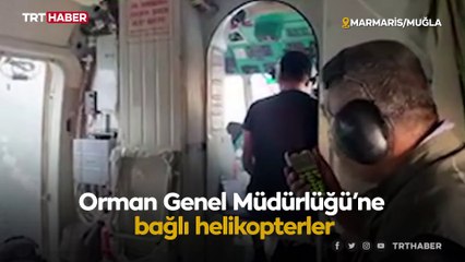 Orman yangınlarına havadan müdahale