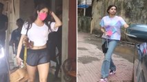 Kapoor Sisters Janhvi & Khushi Snapped Outside Pilates Gym