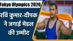 Wrestler Ravi Kumar Dahiya, Deepak Punia enters semifinal | वनइंडिया हिंदी