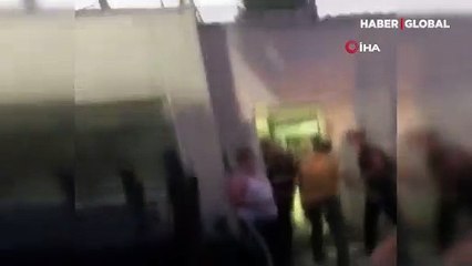 Karakol önünde birbirlerine girdiler!