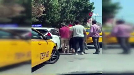 Taksiciler kadın sürücü adayına dehşeti yaşattı