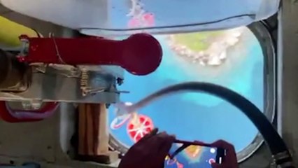 Orman Genel Müdürlüğü, helikopterden canlı yayınla yangına müdahale anlarını paylaştı