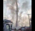 tornado de fumo, Alabama, EUA,