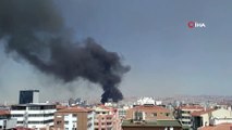Ankara'da bir hastane inşaatında yangın çıktı. Bölgeye çok sayıda itfaiye ekibi sevk edildi