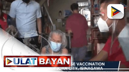 Mga volunteer para sa ilulunsad na 24/7 vaccination ng Maynila, sumailalim sa orientation habang nagsagawa ng home vaccination sa San Juan City para sa mga bed-ridden na residente