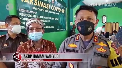 Ribuan Santri di Pandeglang Ikuti Vaksinasi Covid-19