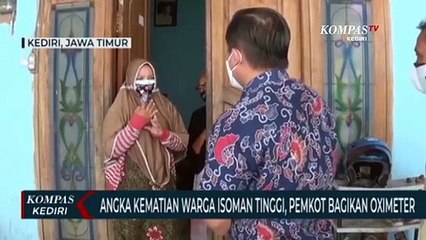 Tingkat Kematian Warga Isoman Tinggi, Pemkot Kediri Gencarkan Pemeriksaan Saturasi Oksigen Keliling