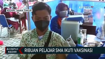 Persiapan Pembelajaran Tatap Muka, 1000 Siswa SMA Di Kota Kediri Jalani Vaksinasi
