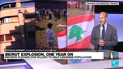 French President Emmanuel Macron aims to raise at least $350 million in emergency aid for Lebanon