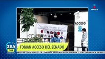 Toman el acceso a las instalaciones del Senado