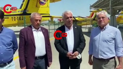 CHP’li vekilller, 'yok' denilen THK uçaklarının önünde: Türkiye cayır cayır yanıyor, bu uçaklar neden burada atıl duruyor?