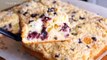 Delicious and aromatic pie with berries and crumbs