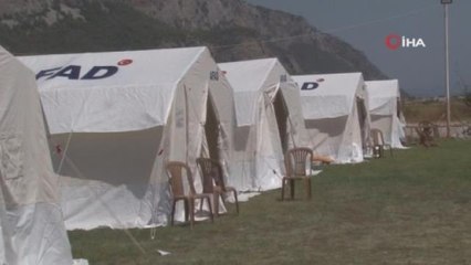 Son dakika haberleri: AFAD'dan Milas'ta yangınzedeler için çadır