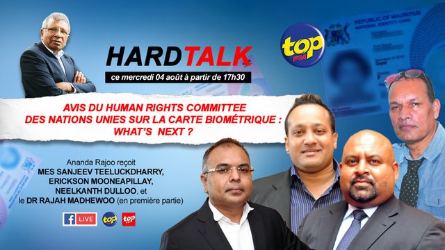 Hardtalk:Avis du Human Rights Committee des Nations unies sur la carte biométrique : What’s Next ?
