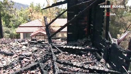 Bodrum'un en güzel koylarından biri: Alevlere teslim olan Mazı Mahallesi havadan görüntülendi