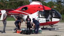 - Beyin kanaması geçiren yaşlı adam ambulans helikopterle hastaneye yetiştirildi