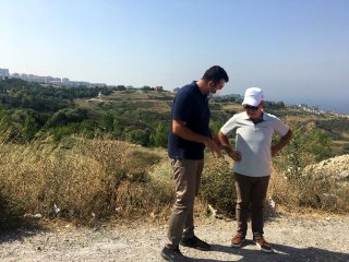 Büyükçekmece'de yangın tehlikesine karşı drone ile önlem alındı